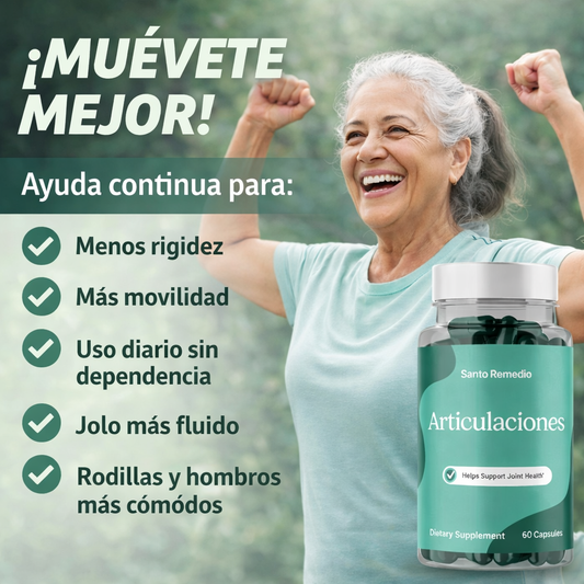 Santo Remedio™ Articulaciones   Apoyo para la salud articular de acción rápida